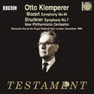 オットー・クレンペラー（cond） / モーツァルト：交響曲第40番、ブルックナー：交響曲第7番 [CD]